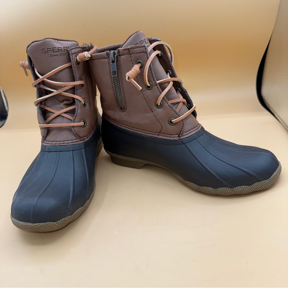 Sperry Saltwater Duck Boots Brown and Black, Waterproof, Women’s Size 7.5, EUC - Picture 6 of 10